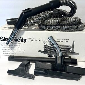 Simplicity Deluxe Vacuum Attachment Kit Universal Black Tool Hardwood Upholstery